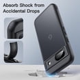 thumbnail image 3 of JETech Matte Case for Google Pixel 8a 6.1-Inch 2024, Frosted Translucent Back Protective Slim Phone Cover, Anti-Fingerprints (Black), 3 of 6