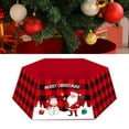 thumbnail image 4 of Diconna Christmas Tree Skirt Santa Claus Letter Print Decorative Apron, 4 of 6