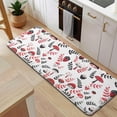 thumbnail image 5 of Colorful Mushroom Floral White Pattern Kitchen Rug Mat,Kitchen Runner Rugs Non Skid Washable,Decorative Kitchen Floor Mats for Kitchen,Sink,Laundry,17"x47.2", 5 of 7