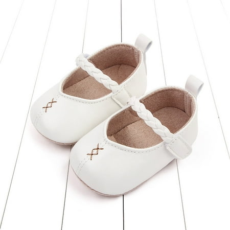 

Quealent Baby Walking Shoes Baby Girls Boys Cotton Booties Winter Warm Cozy Slippers Toddler Non-Slip Ankle Boots First Walker Crib House Socks Shoes White 6 Months