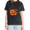 1-Black, variant on Black Cat Jack O Lantern Washed Print T-Shirt Women's Playful Short Sleeve Crewneck Top