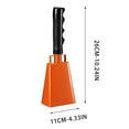 thumbnail image 4 of Cowbell, Noise Maker Cowbells for Sporting Events, Football Games, Stadiums, Party, Concert, Graduations, School, Farm Ranch, Percussion Noise Makers with Handle, 4 of 4