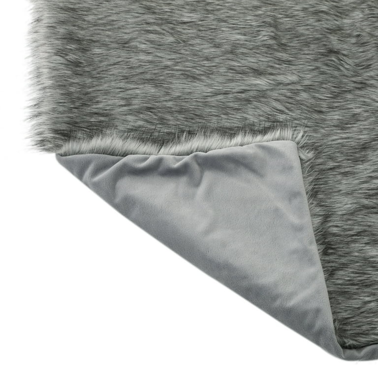 White faux fur throw sainsbury's hot sale