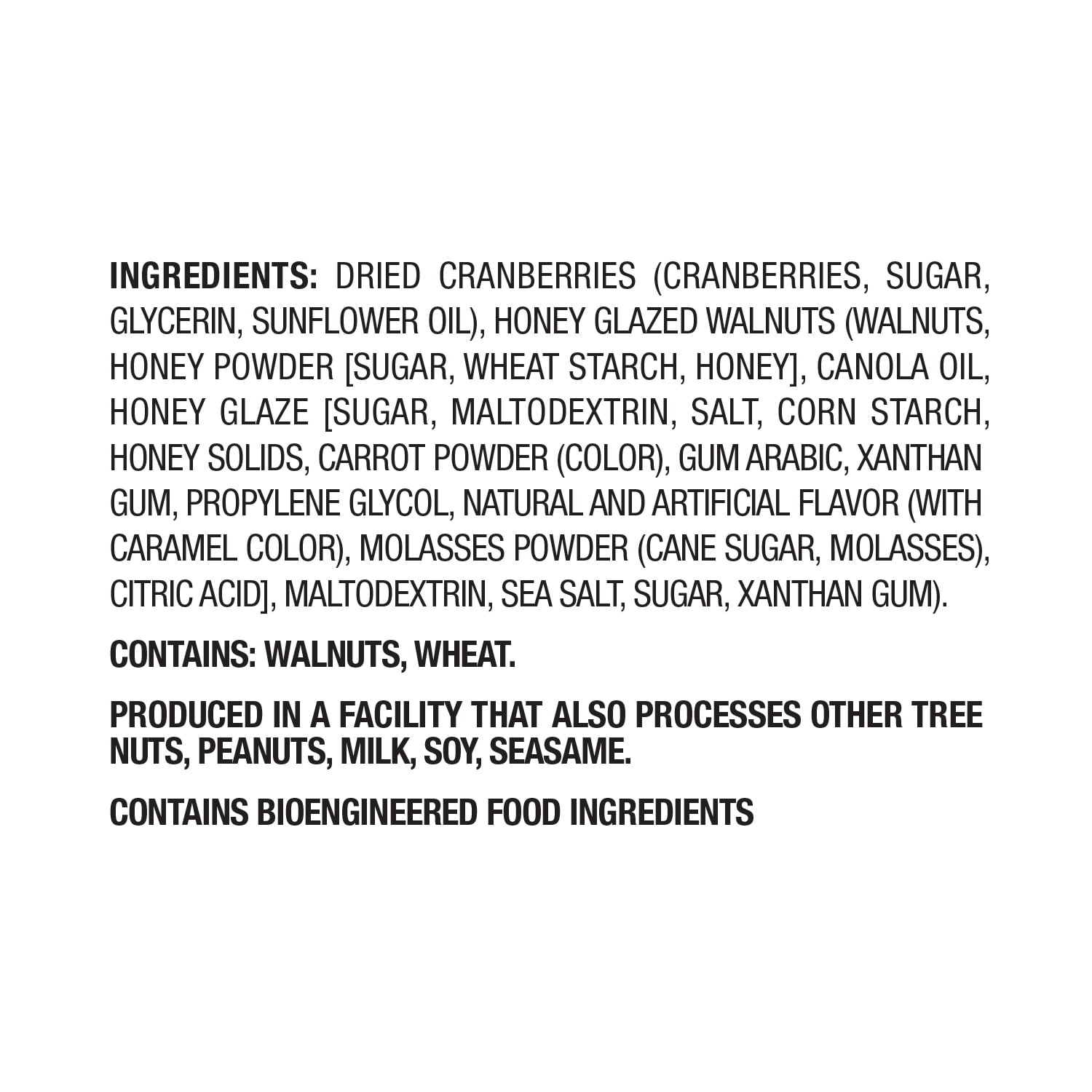 Fresh Gourmet Cranberries & Glazed Walnuts Mix 5.5oz
