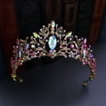 thumbnail image 2 of Zhuge Wedding Tiara for Bride Princess Tiara Headband Bridal Crown,Crystal Rhinestone Hair Jewelry Decor for Queen Girl Bride Birthday Prom Wedding Pageant Halloween Costume Party(AB), 2 of 2
