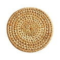 thumbnail image 1 of Harpily 50% Off Clear! Kitchen Placemats Handmade Rattan Insulation Mat Table Mat Anti Scald Round Bowl Mat Dish Mat Tea Set Accessories Tea Mat Cup Mat Saucer, 1 of 3
