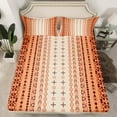 thumbnail image 2 of jejeloiu Vintage Aztec Print Full Size Sheets,Ancient Triangle Circle Bed Sheets,Brown Beige Sheet Sets For Adults,Luxury Bedroom Decor,4 Pieces, 2 of 7