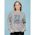 thumbnail image 2 of Japan Tourist Map Sweatshirt Women -Image by Shutterstock, Female Small, 2 of 4