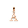 thumbnail image 3 of 14K Rose Gold Polished Block Letter A Initial Pendant, 15.85 mm, 3 of 5