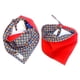 thumbnail image 3 of Bandanas para perros BFF set de 3 piezas talla mediana Ajedrez Rojo, 3 of 5