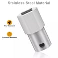 thumbnail image 2 of Stainless Steel Top Wind Trailer Crank Handle Cordless Drill Adapter Kit, 2 of 9