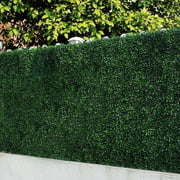 1 Piece Artificial Boxwood Hedges, Greenery Panel, Privacy Fence Screen for Outdoor, Wall Home Decoration by e-joy