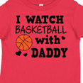 thumbnail image 4 of Inktastic I Watch Basketball with Daddy Boys Toddler T-Shirt, 4 of 5