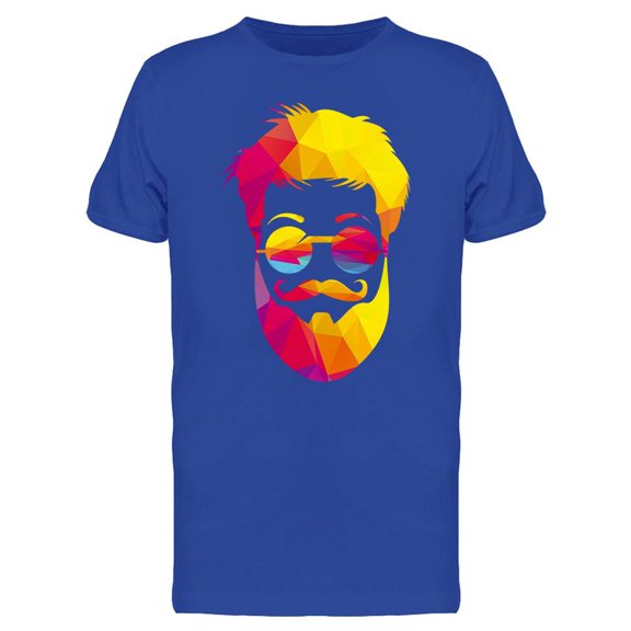 Hipster Man With Beard T-Shirt Men -Image by Shutterstock, Male 3X-Large