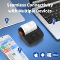thumbnail image 3 of Máquina etiquetadora Rongta con cinta, impresora térmica de etiquetas adhesivas de 3 pulgadas, impresora portátil inalámbrica Bluetooth para códigos de barras, ideal para pequeñas empresas, oficinas,, 3 of 5