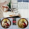 thumbnail image 3 of Electric Stove Burner Covers,4 Pcs Round Gas Burner Cover,8 and 10 Inch,Jesus Christ with sacred heart in hands, 3 of 7
