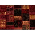 thumbnail image 1 of Ahgly Company Indoor Rectangle Patchwork Orange Transitional Area Rugs, 7' x 9', 1 of 4