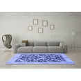 thumbnail image 3 of Ahgly Company Indoor Rectangle Abstract Blue Modern Area Rugs, 8' x 10', 3 of 4