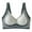 Blue, variant on Women's Seamless Contrast Sponge Bra, Soft Support, Comfortable Breathable Fixed Cup Underwear for Daily Wear