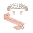 thumbnail image 1 of 13th Birthday Crown & Sash Set - Alloy, Rhinestones & Adjustable - for Teen Girls, Birthdays & Party Decor, 1 of 3