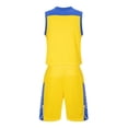 thumbnail image 4 of Cethrio Kids Boys' Shorts Sets, Soft Basketball Sleeveless Athletic Outfit Sets Activewear Yellow Size 4-5 T, 4 of 5