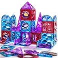 thumbnail image 1 of Bloques de construcción magnéticos MSKOLER, 80 unidades, para niños de 2 a 8 años, 1 of 8
