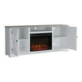 thumbnail image 4 of LIVILAND 70" Farmhouse TV Stand with Fireplace For TVs Upto 75" Gray/White, 4 of 10
