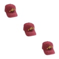 thumbnail image 1 of relayinert Sun Protection Baseball Cap For Kids – Stay Protected And Stylish Under Sun Breathable Polyester Kids Baseball Cap wine red 3Set, 1 of 6