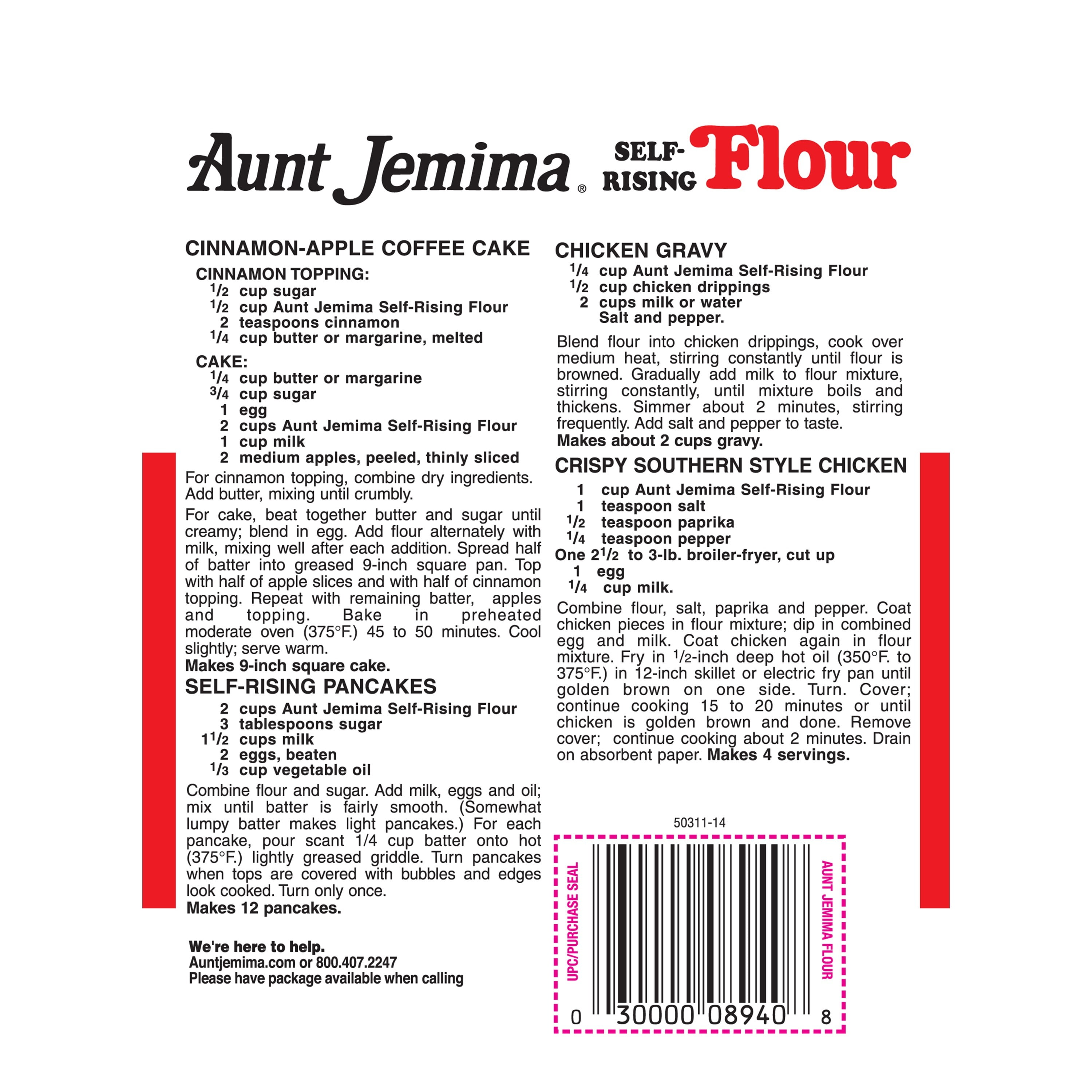 Aunt Jemima Self Rising Flour 5 Lb Bag