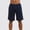 Navy Blue, variant on Men’s Athletic Shorts Running with Pockets Drawstring S-3XL Regular Big & Tall Solid Elastic Waist Training Gym Workout Sports Bottoms Menswear