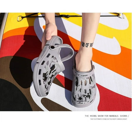

HOT Mens Clogs Garden Shoes Beach Slippers Swimming Slip Resistant Slippers for Men Clogs Foam Runner Shoe Comfortable EVA Sandals Sliders Vermillion Flax Soot Onyx Black Bone Non-Slip Water Shoes