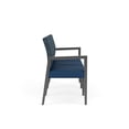 thumbnail image 2 of Pemberly Row Waiting Reception 3 Seat Tandem Seating No Center Arms in Blue, 2 of 5