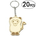 thumbnail image 3 of 20Pcs Wooden Keychain Pendant Animal Monkey Cartoons Key Pendant Blanks Keychains for Backpack Bag Purse Festival Decoration, 3 of 10