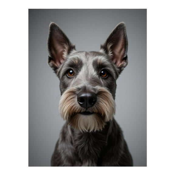 Diamond Art Kit for Adults, Schnauzer Dog Close Up Portrait Diamond Painting for Adults Beginners, DIY Diamond Art Painting Kits, 5D Diamond Painting Crafts for Home Decor 12x16 Frameless