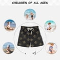 thumbnail image 6 of Gold Mardi-gras Flower Pattern Swim Trunks Board Shorts Beach Pants Bathing Bottoms XL, 6 of 8