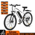 thumbnail image 4 of iSinwheel 500W Electric Bike Adult,26" Mountain Bicycle Professional ,Front Dual Shock Absorption Ebike,Up 20MPH,55 Miles,35-Speed, UL-Certified,42V 10.8AH Removable Battery,White, 4 of 10