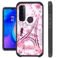 thumbnail image 1 of Compatible with TCL 20XE Hybrid Fusion Guard Phone Case Cover (Eiffel Tower Butterfly), 1 of 1