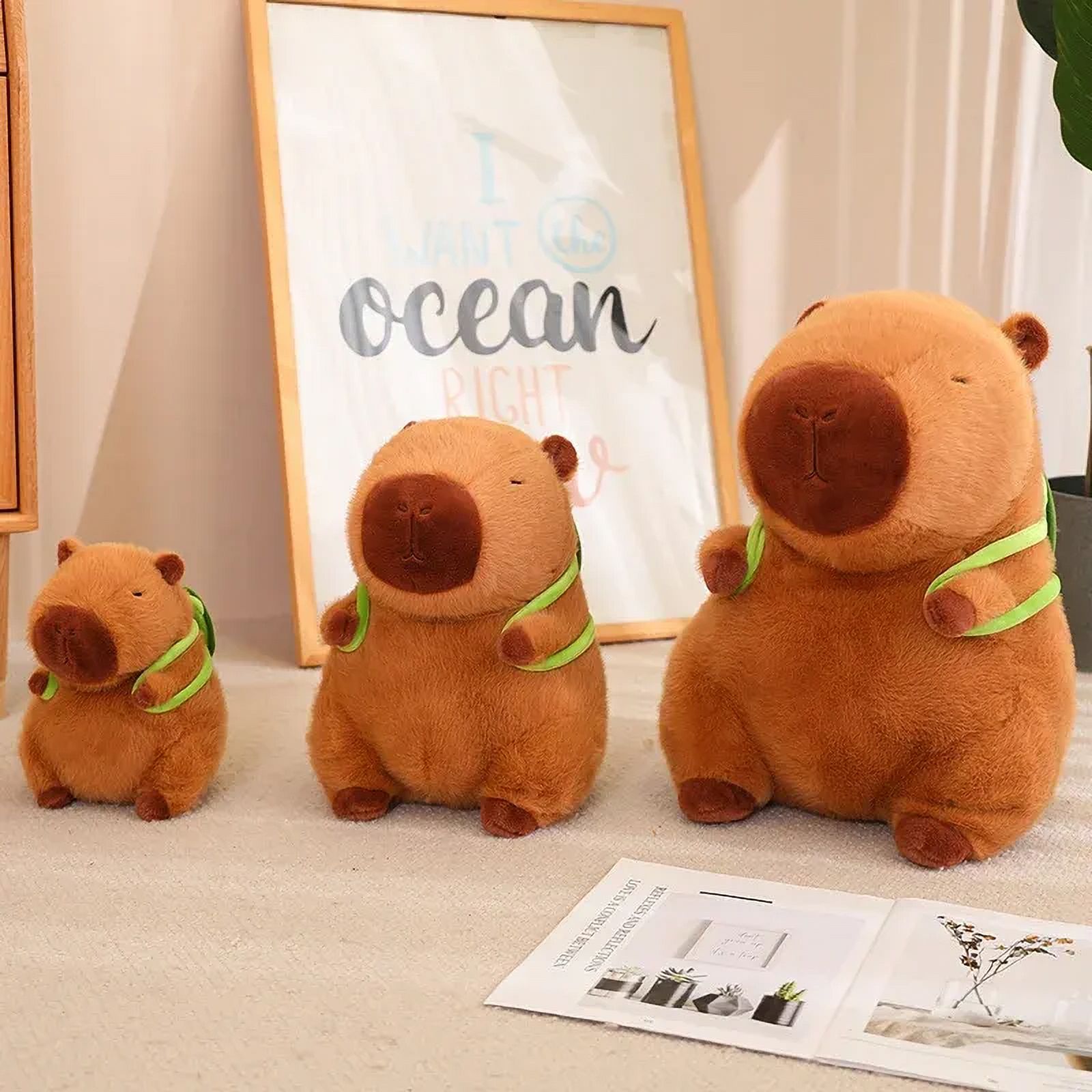 Capybara Plush Simulation Capibara Fluffty Toy Cute Doll Stuffed Animals Soft Doll Plush Christmas Thanksgiving Gift 12-23cm