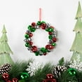 thumbnail image 2 of Northlight Jingle Bell Christmas Wreath - 9" - Red, Silver, Green, 2 of 4