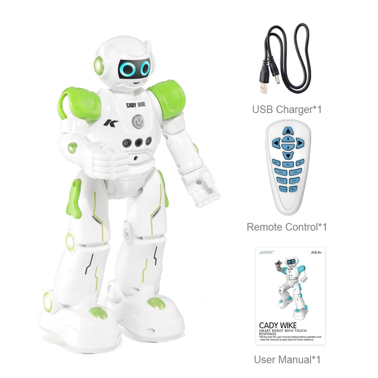 Meggemo JJR/C R11 Intelligent Gesture-Control RC Robot - Programmable Dancing Toy with USB Charging, Ideal for Home Entertainment & Holiday Gifting