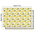 thumbnail image 6 of Yellow Lemon Fruit Slices White Pattern Summer Placemats Table Placemats Set Of 4-Linen Kitchen Washable Placemats Table Mats 11.8"x17.7" Non-Slip Heat Resistant, 6 of 6