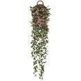 thumbnail image 1 of Plantas colgantes artificiales con flores de rosa, guirnalda de 4.5 pies, flor colgante falsa, cadena verde, pared de la casa, habitación, jardín, boda, interior, exterior, decorativa (no incluye cest Namotu CZJJ-HQ53-1, 1 of 5
