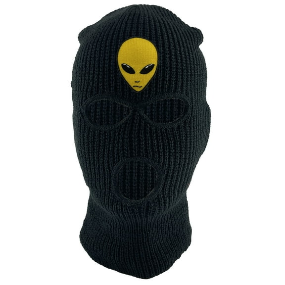 Gravity Threads Alien Head 3-Hole Ski Mask - Black
