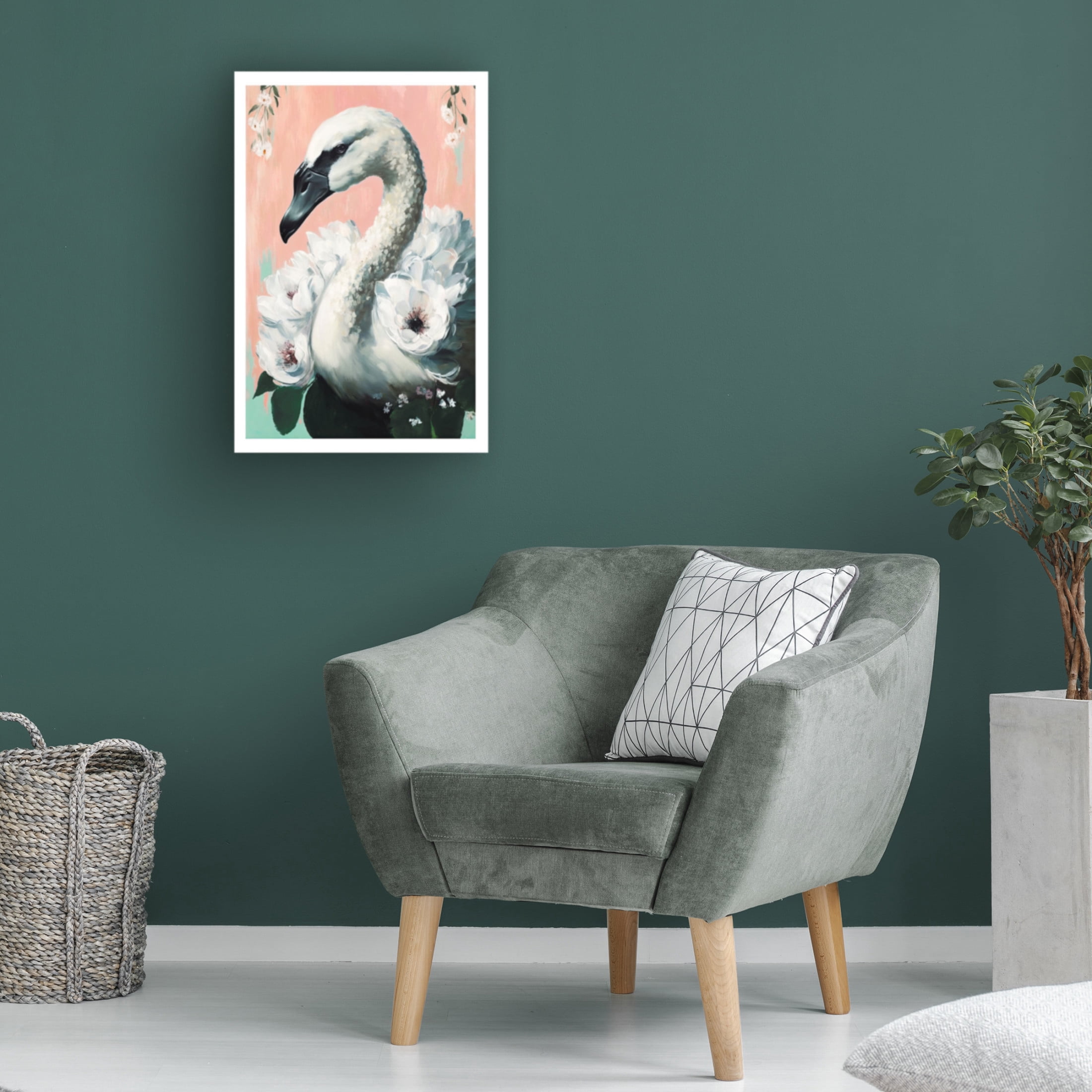 Trademark Fine Art Treechild  The Swan Canvas Wall Art