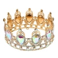 thumbnail image 1 of Diadema nupcial de de del cristal del diamante artificial Joyas para el cabello - Rojo, se describe Soledad  coronas de tiaras mujeres, 1 of 10