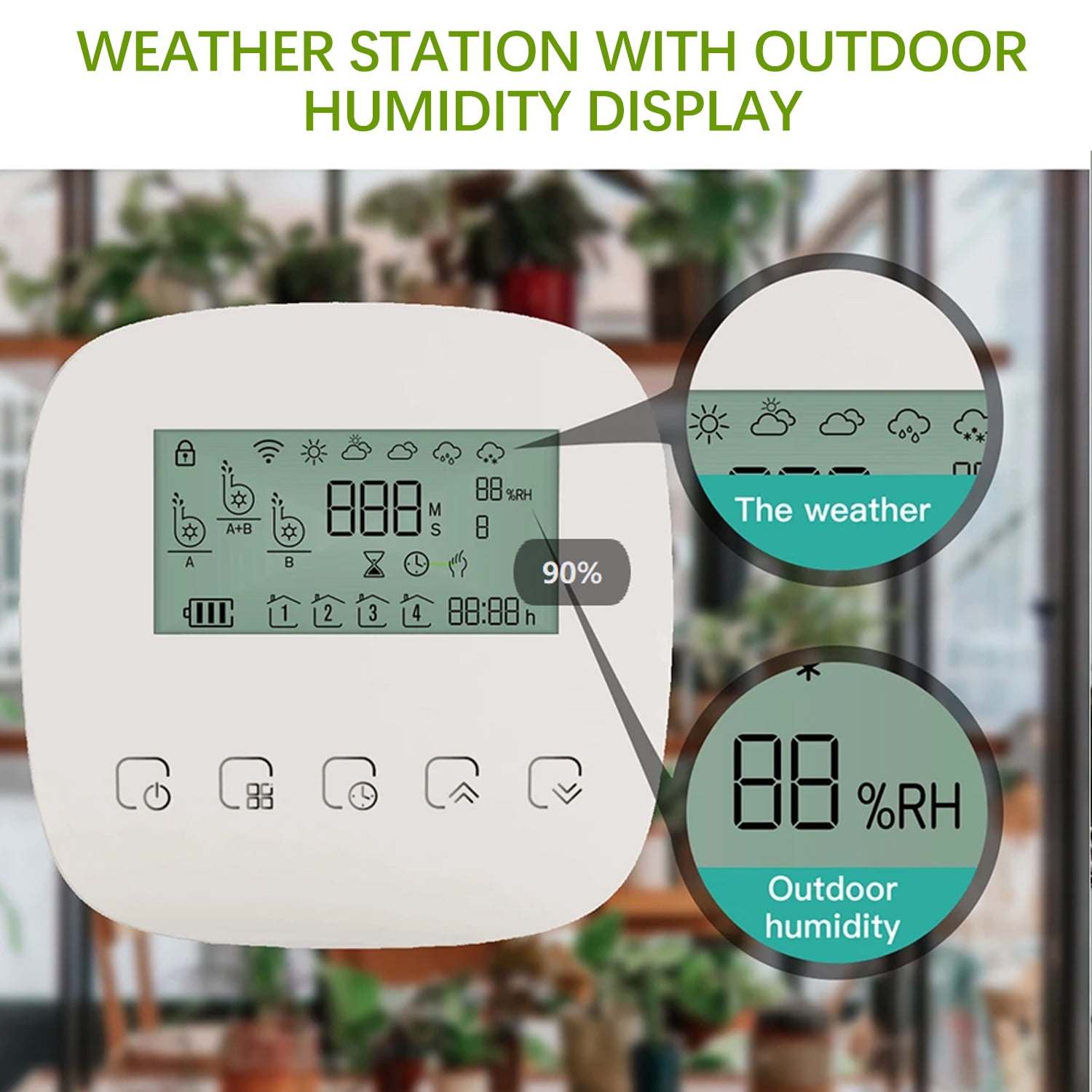 Fylecen Drip Irrigation System, 2 Pumps for Zone Watering, Programmable Weekly Timer, 20 Adjustable Drippers & 35FT Tubing
