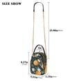thumbnail image 2 of FORMRS Crossbody Bag for Women Quilted Travel Shoulder Cell Phone Purse with Chain Strap Handbag, Green Oranges, 2 of 7
