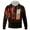 thumbnail image 1 of Sudadera con capucha y cremallera para hombre y mujer, con estampado 3D de móvil, estilo Harajuku, para ordenador, 1 of 6
