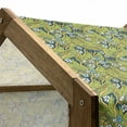 thumbnail image 5 of Floral Pet House, Mother Nature Pansy Blooms Field with Large Leaves Jungle Growth Theme Illustration, Outdoor & Indoor Portable Dog Kennel with Pillow and Cover, 5 Sizes, Multicolor, by Ambesonne, 5 of 5
