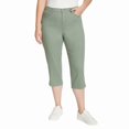 thumbnail image 4 of Gloria Vanderbilt Women's Amanda High Waisted 5 Pocket Capri Pant - Size 6 - Color Green, 4 of 6